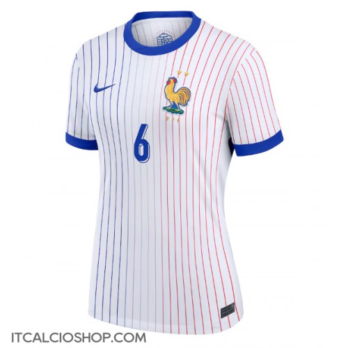 Francia Eduardo Camavinga #6 Seconda Maglia Femmina Europei 2024 Manica Corta